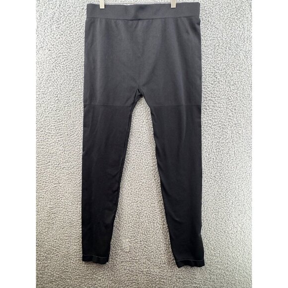 Soho Lady Seamless High-Rise Stretch Leggings Black Size ONe Size Fits All Plus - Picture 1 of 6